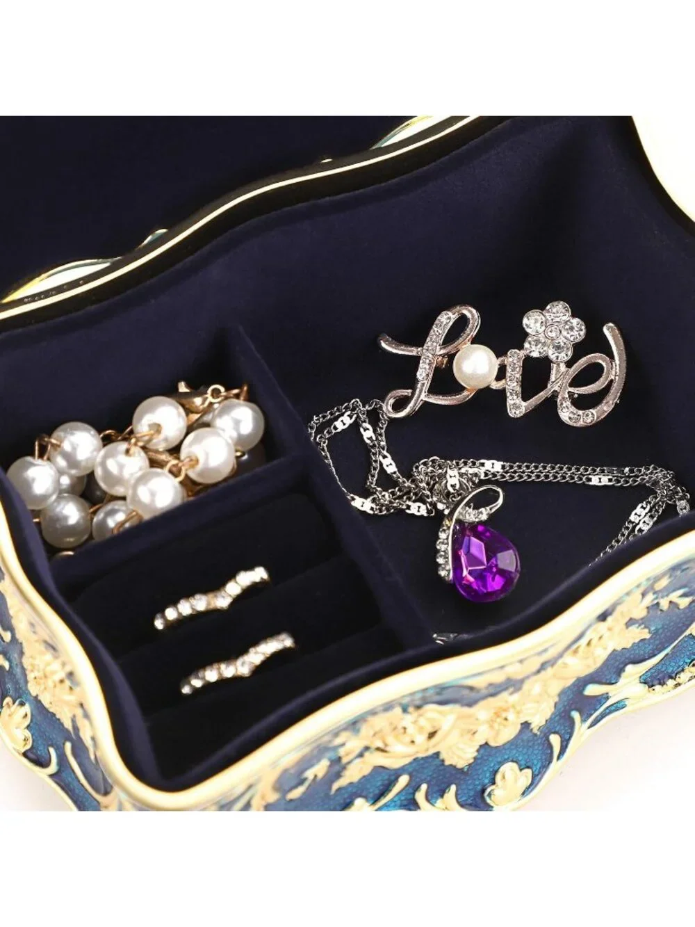 Vintage Metal Jewelry Organizer for Women 4.9